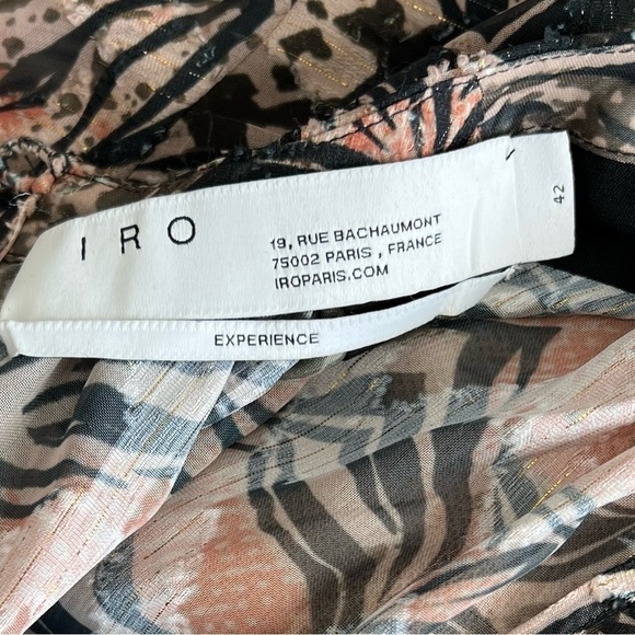 IRO Bardes Long Sleeve Peplum Blouse Size 42 XL - Picture 11 of 12